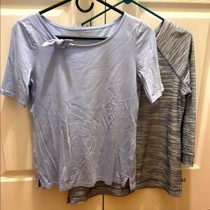 Women’s Talbots Light Blue and Striped Shirts size S P